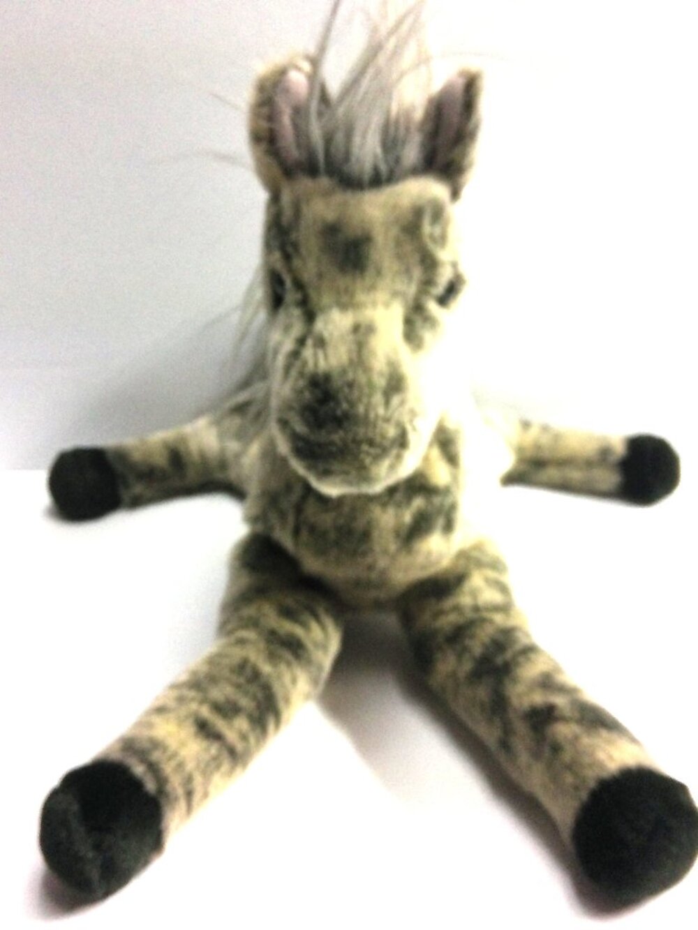 Starsky the Appaloosa Horse by Douglas Cuddle Toys Gray, Tan 13"H Ages 18 Mos +